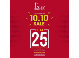 1st Step Shoes & Bags 10.10 Sale FLAT 25% OFF on Entire Stock